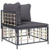vidaXL Garden Lounge Set Anthracite