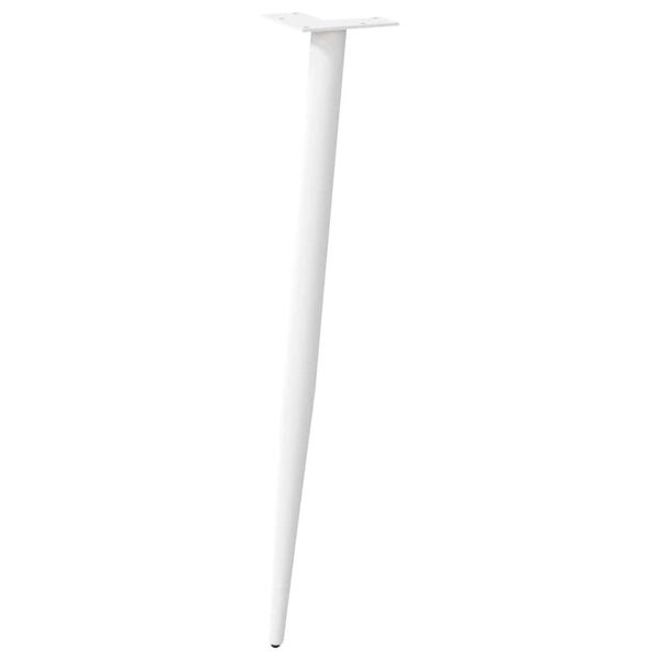 vidaXL Coffee Table Leg White Powder-coated steel Standard