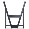 vidaXL Firewood Rack Anthracite 27.4x13.8x31.9" Cold-rolled steel