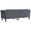 vidaXL Sofa Dark grey Velvet (100% polyester), plywood, solid wood