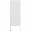 vidaXL Drawer Cabinet White Steel Medium Fully Extendable