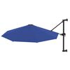 vidaXL Wall-Mounted Garden Parasol with Metal Pole 118.1" Blue