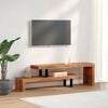 vidaXL TV Stand Unique natural wood grain Solid Acacia Wood Medium