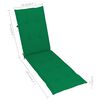 vidaXL Patio Deck Chair Brown Solid acacia hardwood Standard Foldable