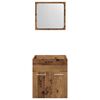 vidaXL Bathroom Furniture Set Old Wood Engineered Wood, Glass Standard
