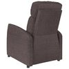 vidaXL Recliner Chair Dark Brown Fabric