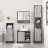 vidaXL Bathroom Furniture Set Grey sonoma Engineered wood, metal Medium