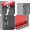 vidaXL Tool Cabinet Red and gray 100 x 25 x 35 cm Powder-coated steel