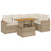 vidaXL Garden Sofa Set Beige, Cream White