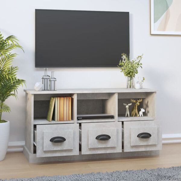 vidaXL TV Cabinet Concrete Grey Engineered Wood