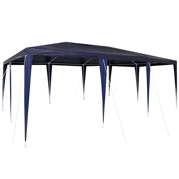 vidaXL Party Tent Blue and White 600 x 400 x 266 cm