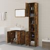vidaXL Bathroom Furniture Set Smoked Oak Engineered wood, acrylic Medium