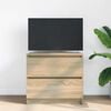 vidaXL TV Cabinet Sonoma Oak Engineered Wood TV Cabinet Rectangular