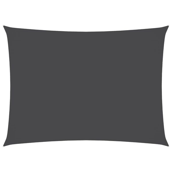 vidaXL Sunshade Sail Oxford Fabric Rectangular 9.8x16.4' Anthracite