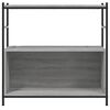 vidaXL Bookshelf Grey Sonoma Engineered Wood and Iron Standard