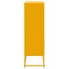 vidaXL Highboard Mustard Yellow Steel Medium Highboard Rectangular