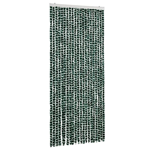 vidaXL Insect Curtain Green and White 35.4x86.6" Chenille