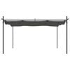 vidaXL Pergola with Retractable Roof Anthracite 155.5"x115"x90.6"