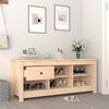 vidaXL Shoe Cabinet Natural Pine Solid Pine Wood Medium Shoe Cabinet