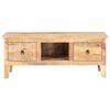 vidaXL Coffee Table Natural Rough Mango Wood Medium Coffee Table