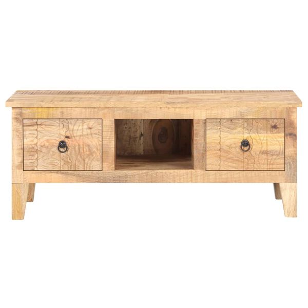 vidaXL Coffee Table Natural Rough Mango Wood Medium Coffee Table