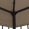vidaXL Gazebo Taupe and Black Polyester fabric, Steel 10ft