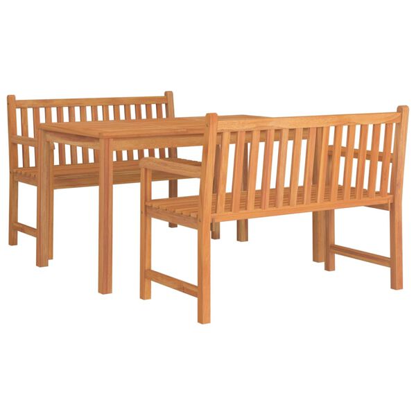 vidaXL Garden Dining Set Teak Fine sanded teak hardwood Medium Durable