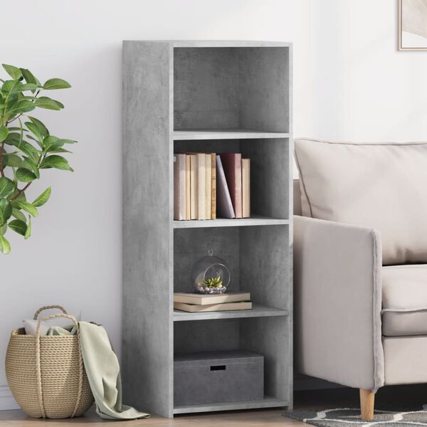 vidaXL Highboard Concrete Gray Engineered Wood Standard Storage