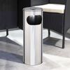 HI Ashtray Dustbin Silver Stainless Steel Medium Ashtray Dustbin