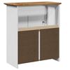 vidaXL Bathroom Sink Cabinet White and Brown