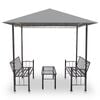 vidaXL Garden Pavilion Anthracite Polyester Medium to Large
