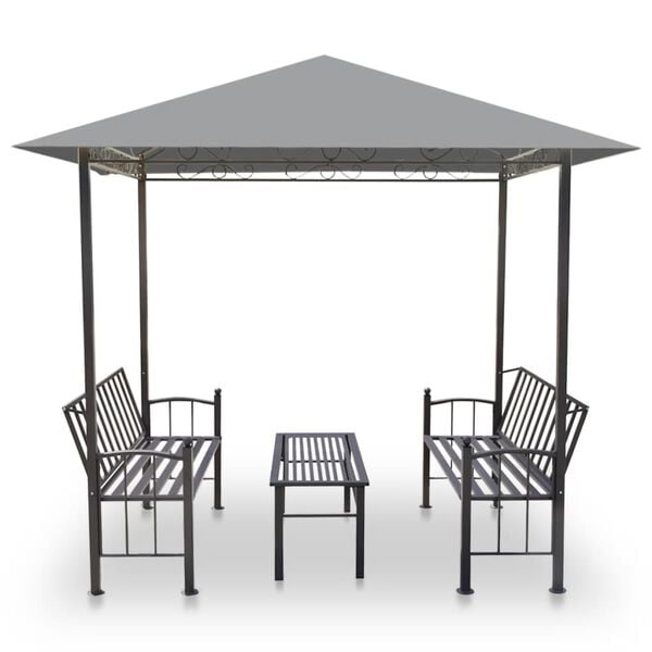 vidaXL Garden Pavilion Anthracite Polyester Medium to Large
