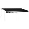 vidaXL Retractable Awning Anthracite