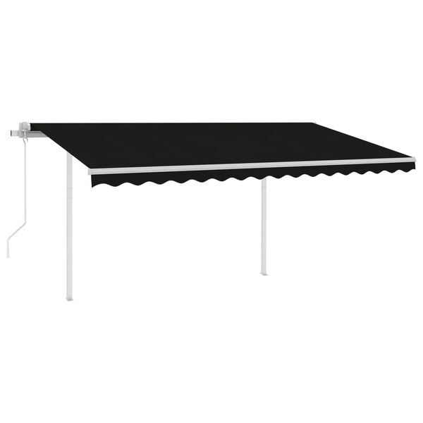 vidaXL Retractable Awning Anthracite