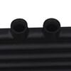 vidaXL Black Bathroom Central Heating Towel Rail Radiator Straight 23.62 x 30.08"