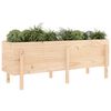 vidaXL Garden Raised Bed Natural wood Solid pine wood (untreated) Large