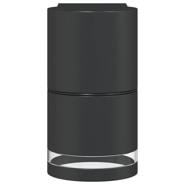 vidaXL Outdoor Wall Light Black Die-cast aluminum, Polycarbonate Compact