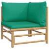 vidaXL Garden Lounge Set Natural Bamboo Modular Garden Lounge Set