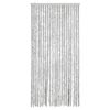 vidaXL Fly Curtain Grey 35.4x78.7" Chenille