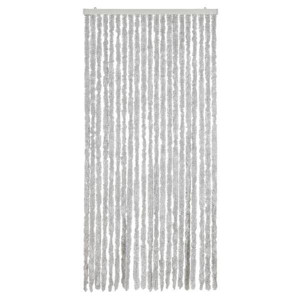 vidaXL Fly Curtain Grey 35.4x78.7" Chenille
