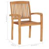 vidaXL Garden Chair Set of 4 Teak Fine sanded teak hardwood Standard