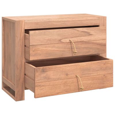 vidaXL Sideboard 31.5"x13.8"x23.6" Solid Teak Wood