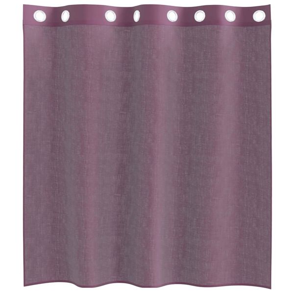 vidaXL Voile Curtains with Grommets 2 pcs Purple 55.1x55.1"