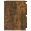 vidaXL Bedside Cabinet Set of 2 Smoked oak Engineered wood