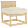 vidaXL Pallet Cushion for suitable for Seat Cream 23.6" x 23.6" x 4.7