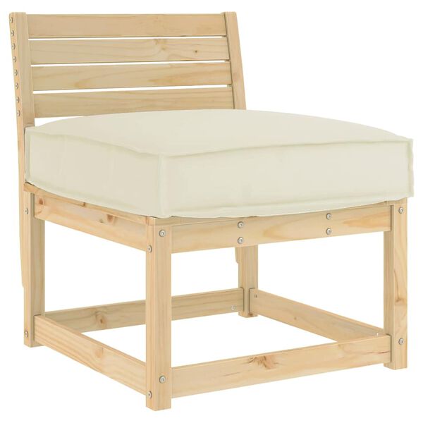 vidaXL Pallet Cushion for suitable for Seat Cream 23.6" x 23.6" x 4.7