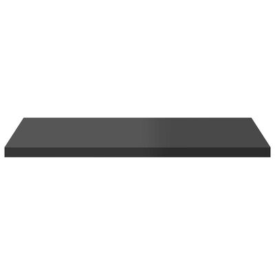 vidaXL Bookshelf Boards 4 pcs High Gloss Gray 15.7"x15.7"x0.6" Engineered Wood