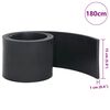 vidaXL Rubber Edge For Snow Plow Black Styrene-butadiene rubber