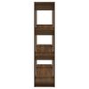 vidaXL Book Cabinet Brown Oak Engineered wood Medium Book Cabinet