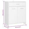 vidaXL Bathroom Furniture Set White Engineered wood Standard